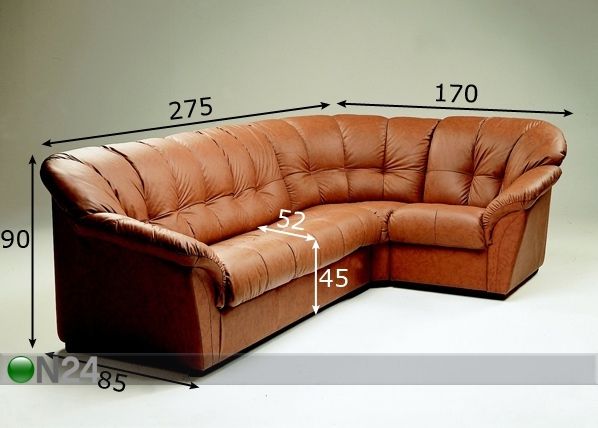Угловой диван-кровать California 3VN1 размеры