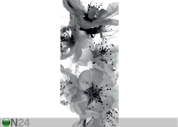 Флизелиновые фотообои Black and white flower 90x202 см