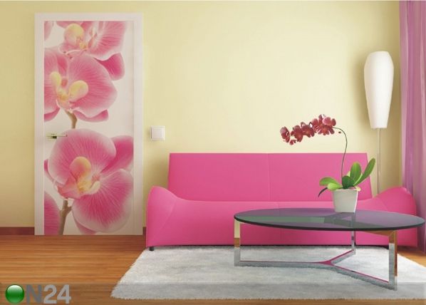 Флизелиновые фотообои Pink orchids 90x202 см