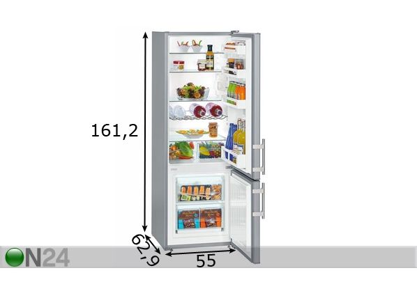 Холодильник Liebherr CUSL2811-20 размеры