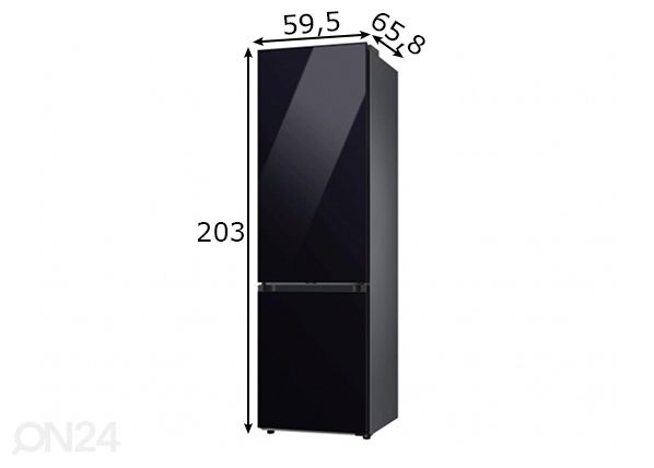 Холодильник Samsung Bespoke размеры