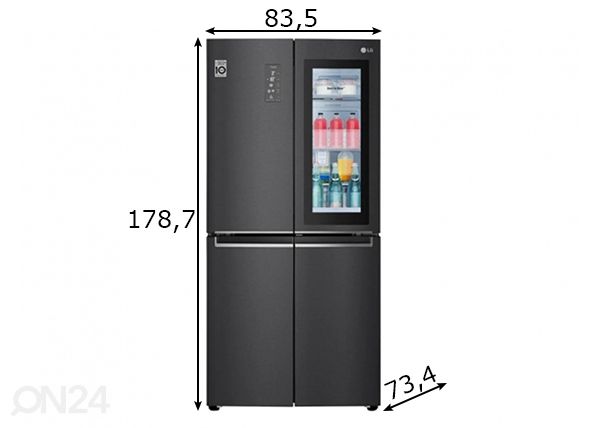 Холодильник Side-by-Side LG размеры