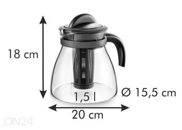 Чайник Tescoma Monte Carlo 1,5 л размеры