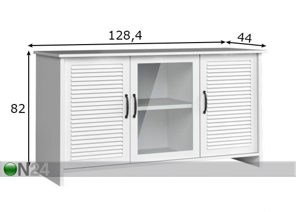 Шкаф-витрина / комод размеры