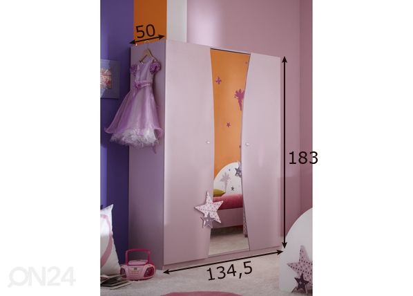 Шкаф платяной Fairy размеры