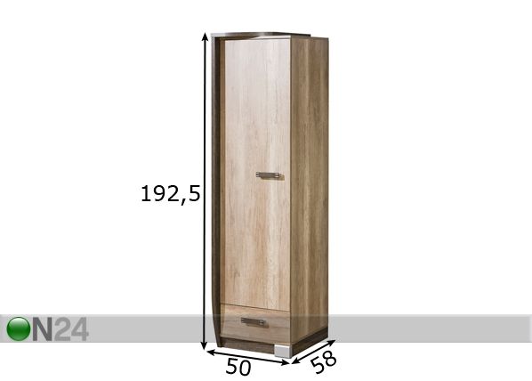 Шкаф платяной R17L размеры
