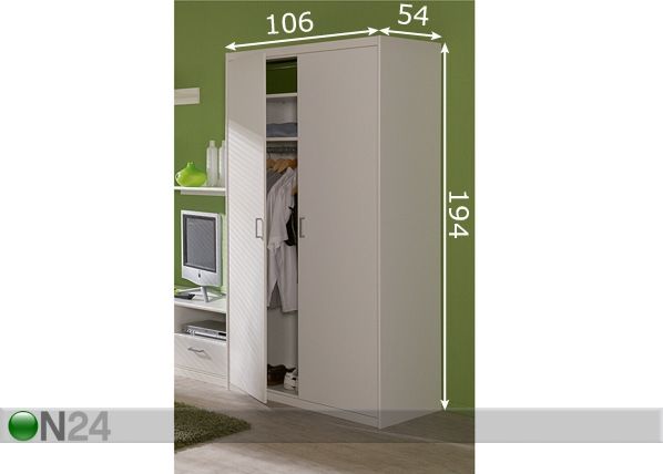 Шкаф платяной Soft Plus размеры