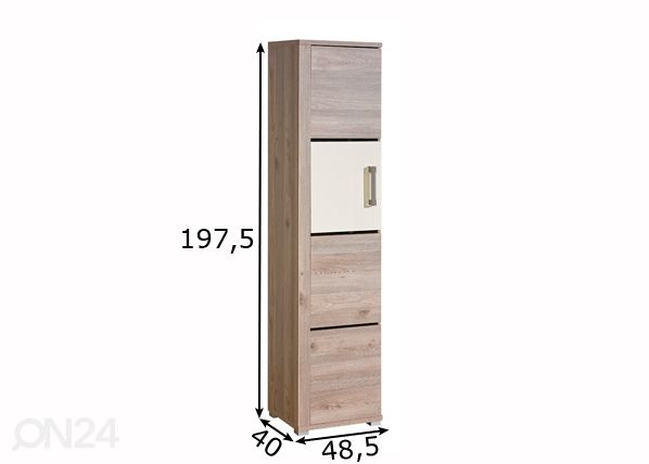 Шкаф V18L размеры