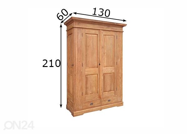 Шкаф Willem 130 cm размеры