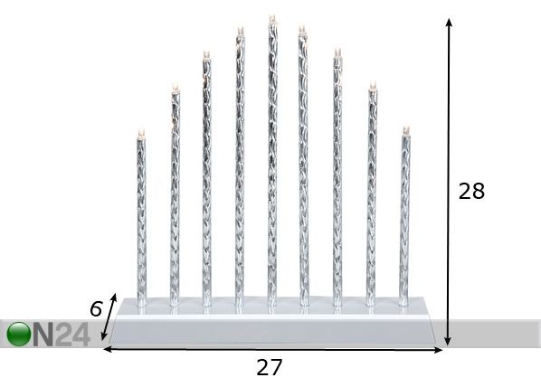 Электрические свечи Trix 9 размеры