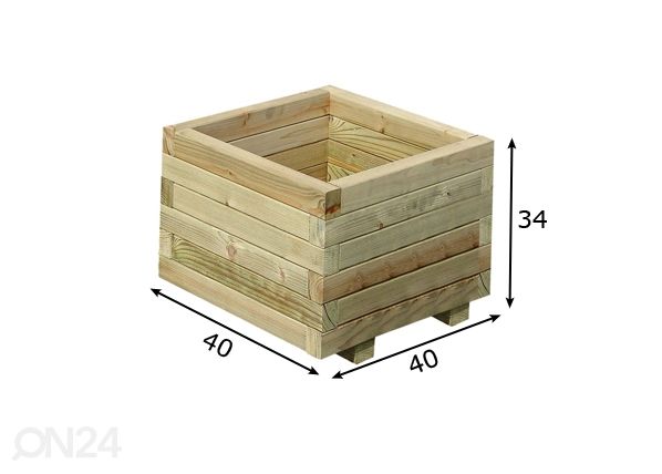 Ящик для растений 40x40 cm размеры