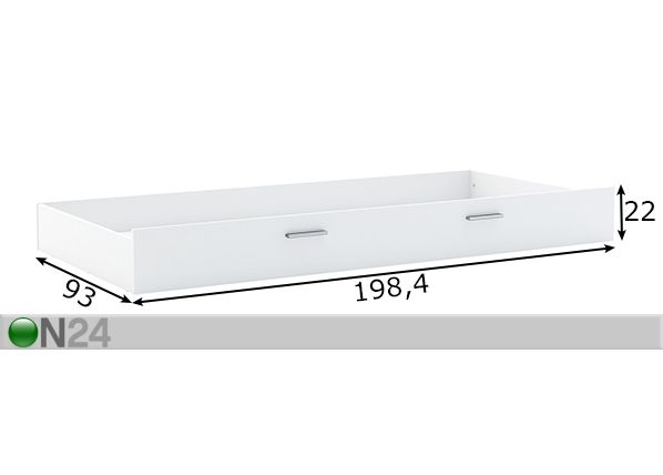 Ящик кроватный Filou размеры