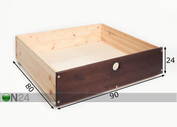 Ящик кроватный Kiku размеры