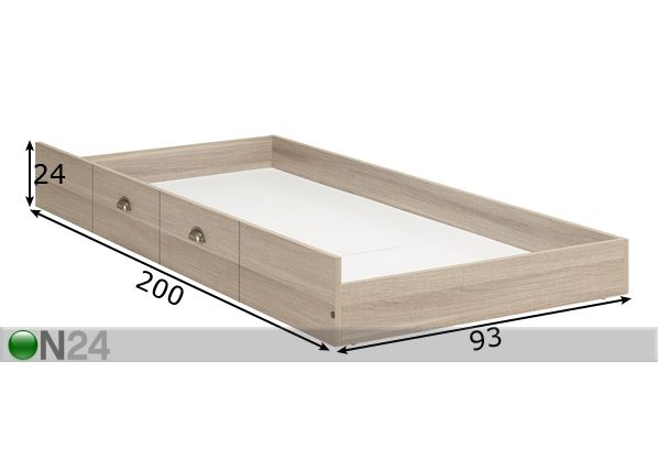 Ящик кроватный Largo размеры