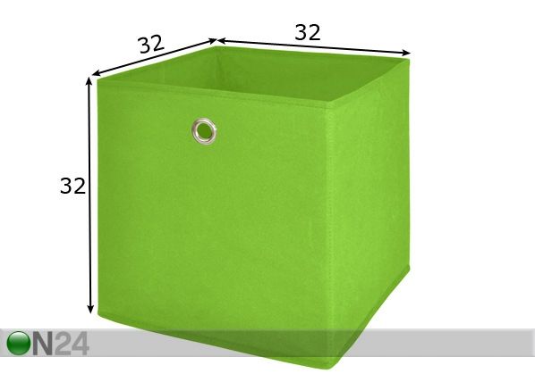 Ящик Alfa 1, зелёный размеры