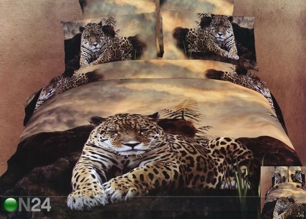 3D постельное белье "Леопард"