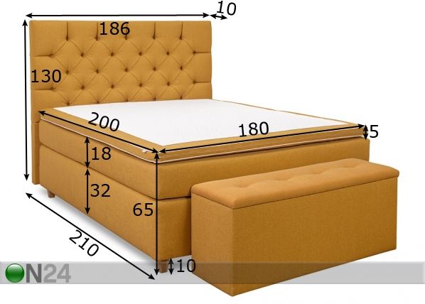 Comfort кровать Hypnos Jupiter 180x200 cm мягкая размеры