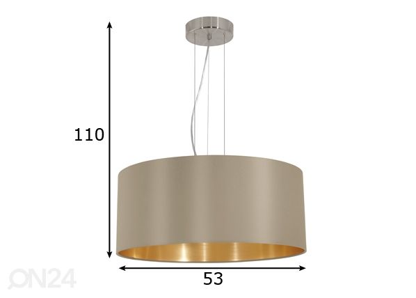 Eglo подвесной светильник Maserlo размеры