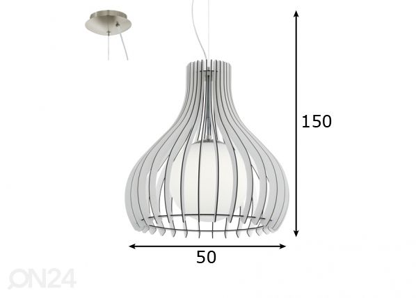 Eglo потолочный светильник Tindori Ø 50 см размеры