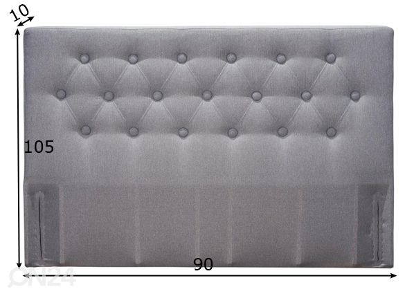 Hypnos изголовье кровати Hypnos Carl 90x105x10 cm размеры