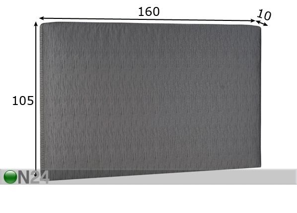 Hypnos изголовье кровати Standard 160x105x10 cm размеры