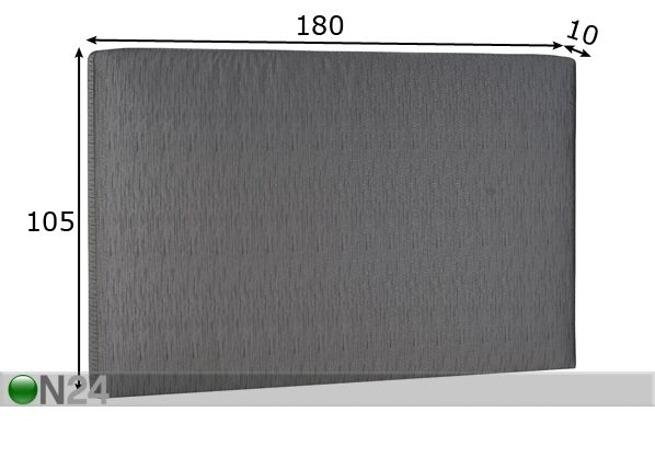 Hypnos изголовье кровати Standard 180x105x10 cm размеры