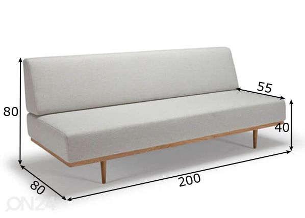 Innovation диван-кровать с ящиком Vanadis размеры