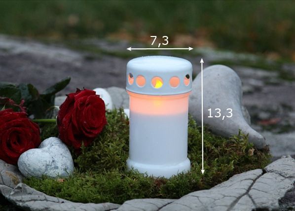 LED кладбищенская свеча размеры