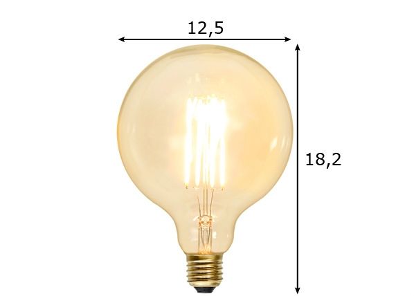 LED лампа с регулируемой яркостью E27 3,6W размеры