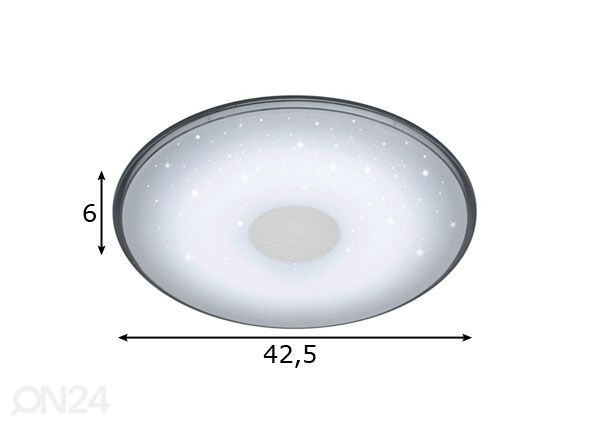 LED Плафоновый светильник Shogun с пультом размеры