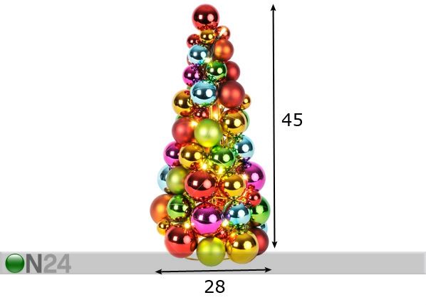 LED рождественская декорация Ball cone размеры