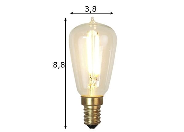 LED электрическая лампочка с регулируемой яркостью E14 1,8 Вт размеры