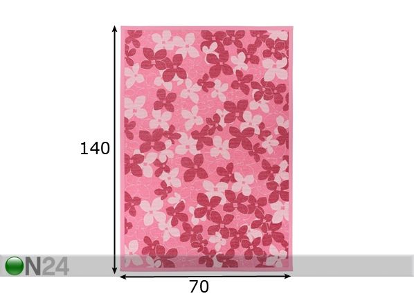Narma newWeave® шенилловый ковер Nurme pink 70x140 cm размеры
