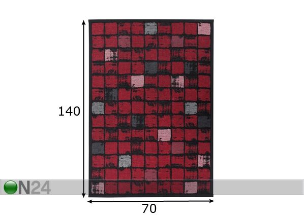 Narma newWeave® шенилловый ковер Telise red 70x140 cm размеры