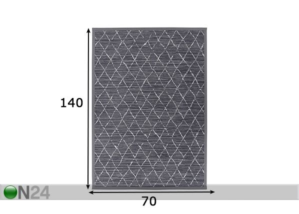 Narma newWeave® шенилловый ковер Vao grey 70x140 cm размеры