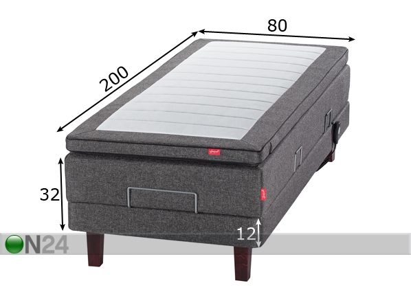 Sleepwell Red кровать моторная 80x200 cm жёсткая размеры
