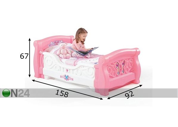 Step2 кровать для девочки размеры
