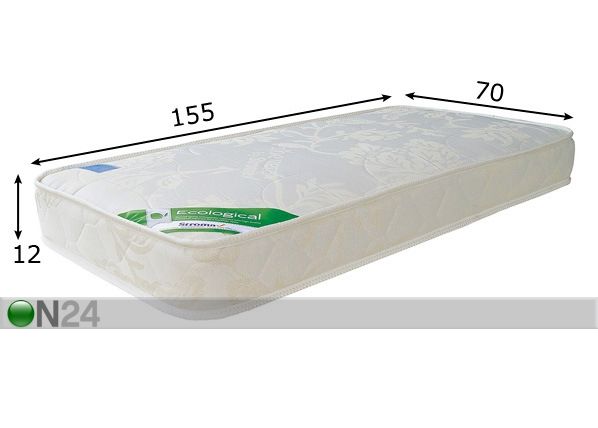 Stroma детский матрас Ортопедический Экологичный 70x155 cm размеры