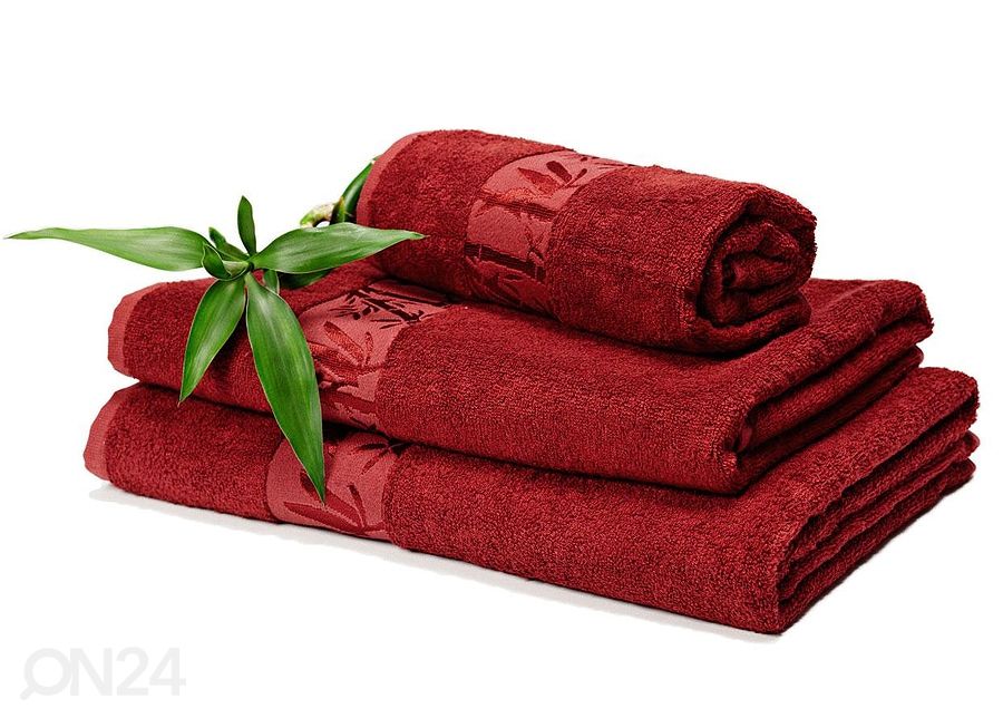 Бамбуковое полотенце бордовый 70x140 cm увеличить