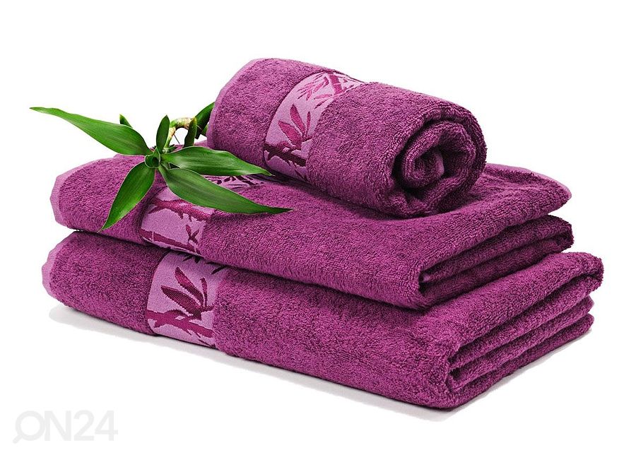 Бамбуковое полотенце лиловое 70x140 cm увеличить