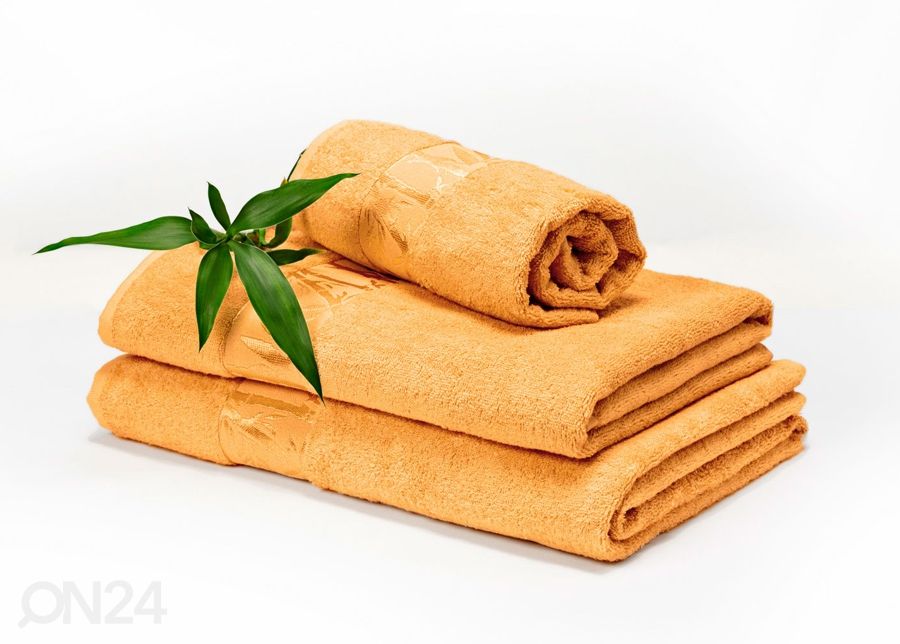 Бамбуковое полотенце 70x140 cm жёлтого цвета увеличить