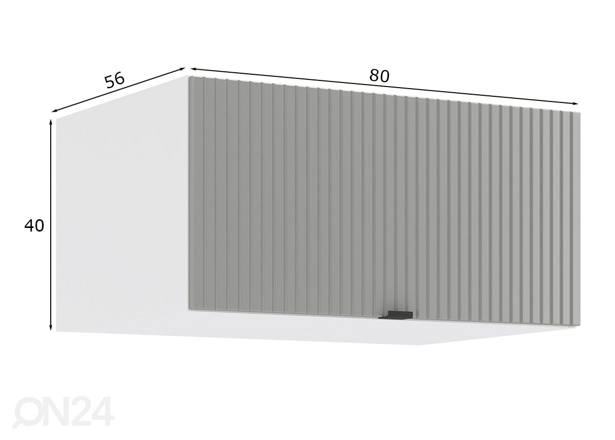 Верхний кухонный шкаф Lissone 80 cm увеличить размеры