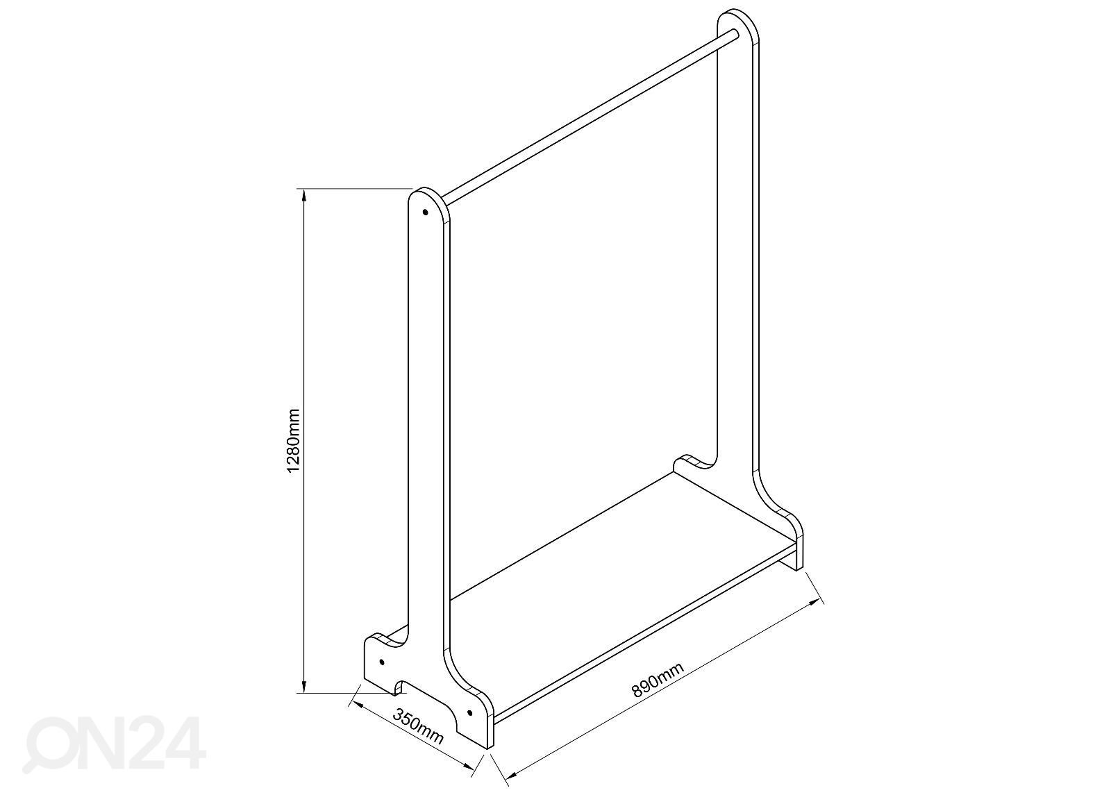 Вешалка Lempu M 89 cm увеличить размеры