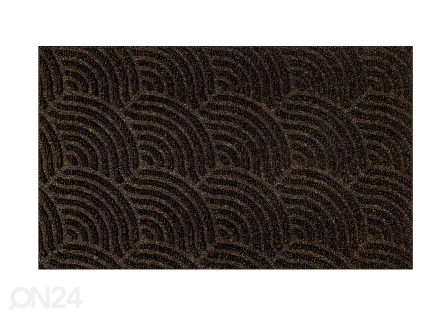 Дверной коврик Dune Waves dark brown 45x75 см увеличить
