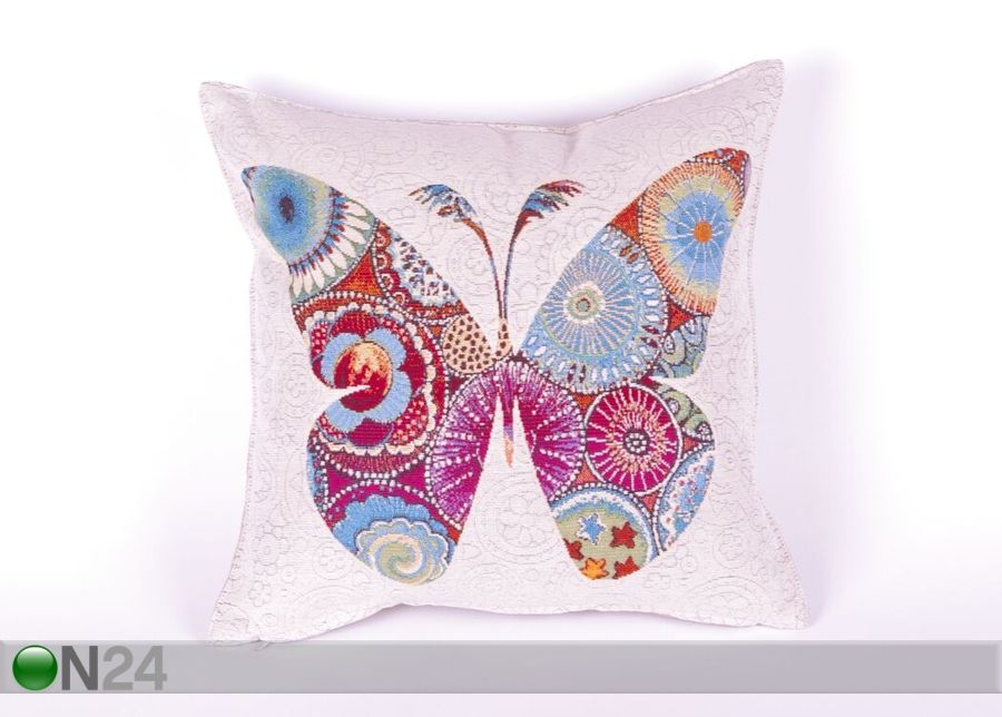 Декоративная подушка из гобелена бабочка 45x45 cm увеличить