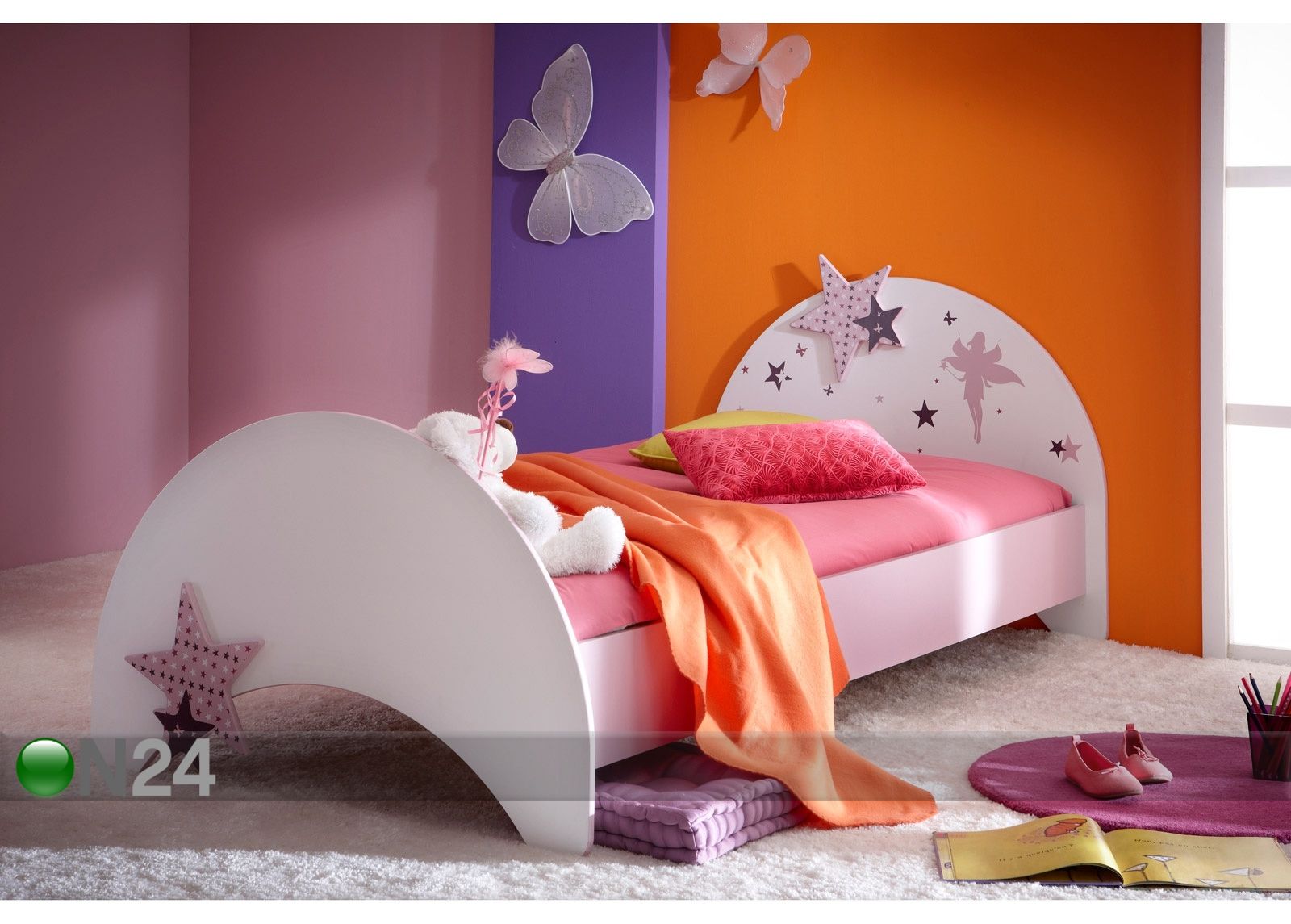 Детская кровать Fairy + матрас Inter Bonnel 90x190 cm увеличить
