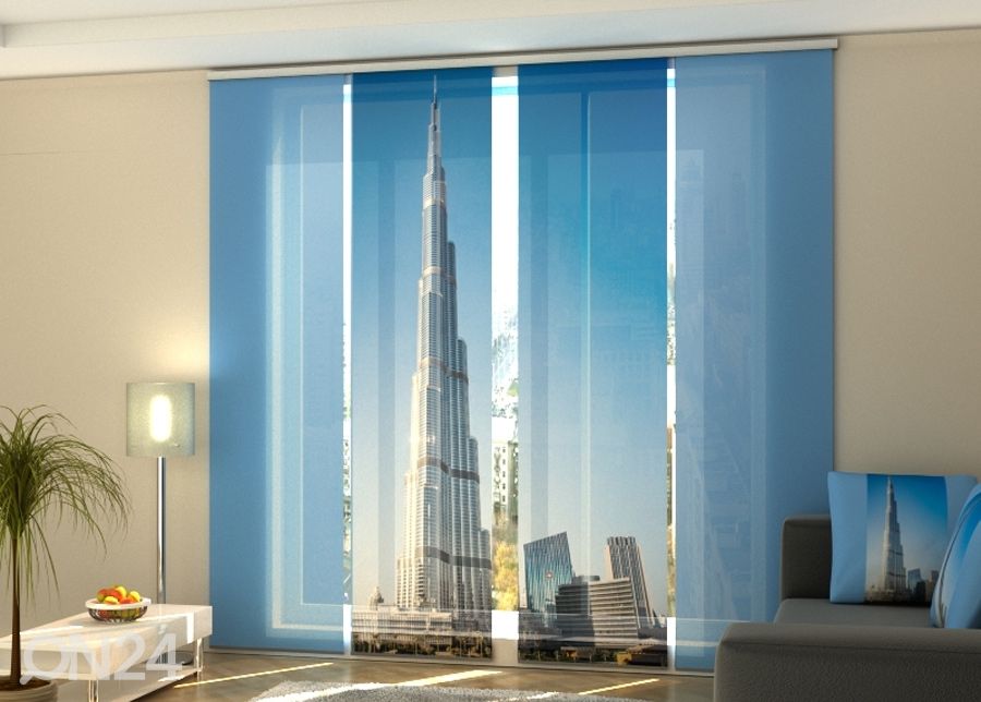 Затемняющая панельная штора Dubai skyscraper 240x240 см увеличить