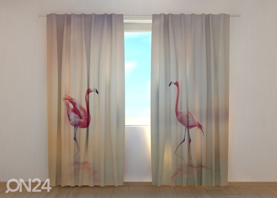 Затемняющая штора Pink Flamingoes at Sunset 240x220 cm увеличить