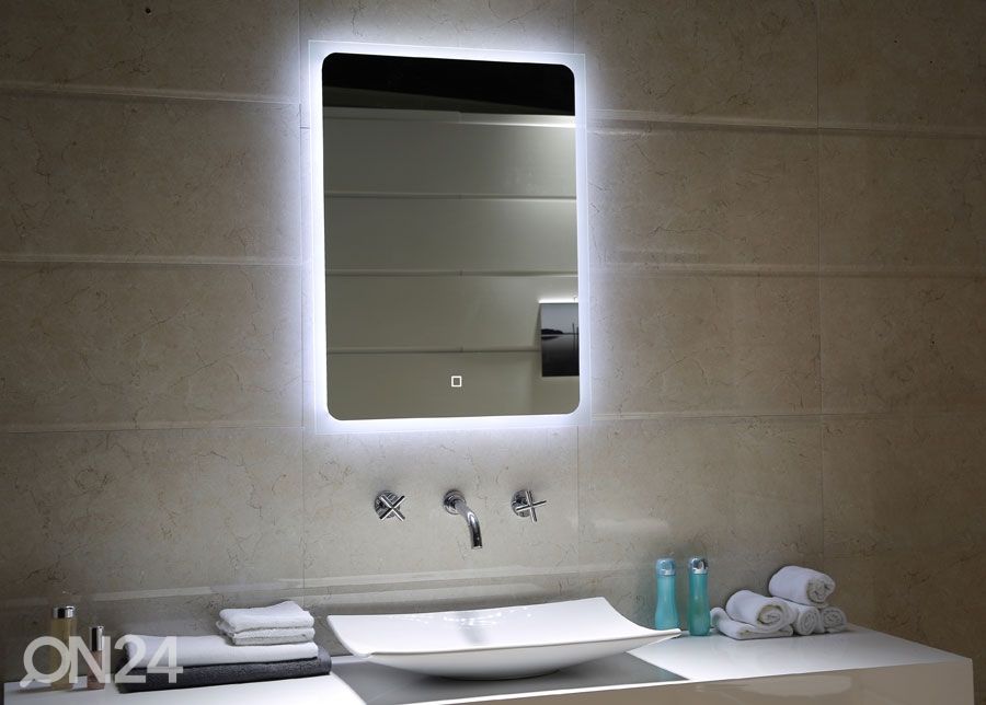Зеркало с LED подсветкой NordHome 60x80 см увеличить