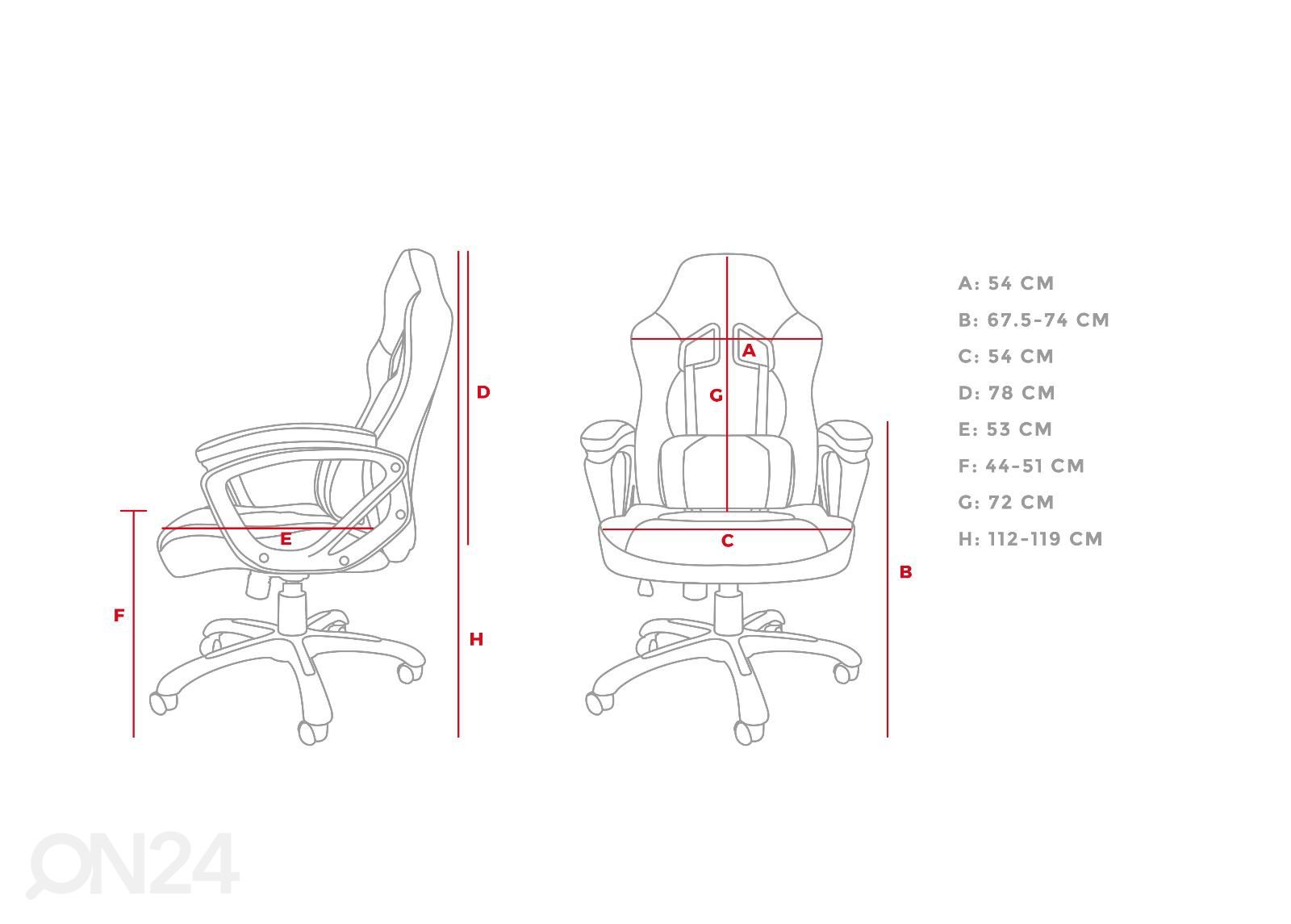 Игровое кресло Genesis Nitro 330, красное/черное увеличить размеры
